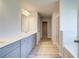 A spacious bathroom with double vanity, shower, soaking tub, and neutral color palette at 2366 Cadenza Cir, Dacula, GA 30019