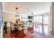 Open concept living and dining area with hardwood floors, stylish decor, and ample natural light at 2145 Shoop Se Ct # 3, Smyrna, GA 30080