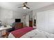 This bedroom features hardwood floors, closet, and a workstation with a desk at 542 Goldsboro Ne Rd # C, Atlanta, GA 30307