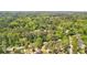 Aerial view of a tranquil neighborhood surrounded by lush greenery and mature trees at 2324 Bry Mar Ne Dr, Atlanta, GA 30345