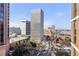 Enjoy the city views from this balcony overlooking the urban landscape with high-rise buildings at 620 Peachtree Ne St # 1412, Atlanta, GA 30308
