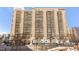 View of the high rise apartment building with multiple balconies and many windows, showcasing city living at 620 Peachtree Ne St # 1412, Atlanta, GA 30308