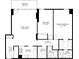 Detailed floor plan showcasing the layout of rooms, including bedrooms, kitchen, Gathering room, and balcony at 620 Peachtree Ne St # 1412, Atlanta, GA 30308