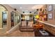 Finished basement features a comfortable seating area and a projector for entertainment at 107 Estates At The Lake Dr, Canton, GA 30114