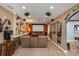 Home theater with a projector screen and comfortable seating at 107 Estates At The Lake Dr, Canton, GA 30114