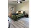 Bedroom features a bed, art, and window at 3457 Skyview Dr, Lithia Springs, GA 30122