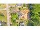 Aerial view showing the property's layout and surrounding neighborhood at 144 Cathy Ln, Hiram, GA 30141