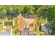 Aerial view of property highlighting large lot and potential pool area at 144 Cathy Ln, Hiram, GA 30141