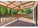 Relaxing covered deck overlooking private backyard and lush greenery at 144 Cathy Ln, Hiram, GA 30141