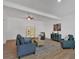 Inviting living room featuring hardwood flooring and modern furniture at 144 Cathy Ln, Hiram, GA 30141