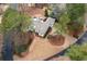 Stunning aerial view of the home, displaying the manicured landscaping, driveway, and the property's serene setting at 300 Brayward Chase, Roswell, GA 30076