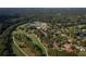 An aerial view showing the community's golf course, tennis courts, pool, and homes surrounded by mature trees and lush greenery at 300 Brayward Chase, Roswell, GA 30076