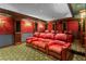 Home theater with plush seating and a large screen, perfect for immersive movie nights at home at 300 Brayward Chase, Roswell, GA 30076