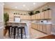 Modern kitchen featuring a breakfast bar with seating and plenty of cabinet space at 1501 Clairmont Rd # 1818, Decatur, GA 30033