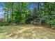 Spacious backyard featuring a well-maintained lawn, mature trees, and landscaping for outdoor enjoyment at 1045 Westcroft Ln, Roswell, GA 30075