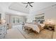 Spacious main bedroom featuring a tray ceiling, a sitting area, and a large window with great natural light at 1045 Westcroft Ln, Roswell, GA 30075