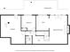 Floor plan showing the layout of the basement, including a bedroom, recreation room, and storage at 1250 Northcliff Trce, Roswell, GA 30076