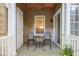 Tranquil condo patio with patio furniture and privacy fence at 2120 River Heights Se Walk, Marietta, GA 30067