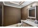 Cozy bathroom with a marble vanity, neutral paint, and updated fixtures for a spa-like feel at 105 Kingston Mnr, Atlanta, GA 30342