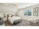 Bright bedroom with natural light, plush carpet, and decorative chandelier at 105 Kingston Mnr, Atlanta, GA 30342