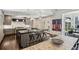Spacious kitchen with double islands and eat in dining area at 105 Kingston Mnr, Atlanta, GA 30342