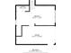 Basement floor plan featuring a laundry, a bedroom, and garage at 7060 Steel Wood Nw Dr, Kennesaw, GA 30152