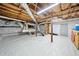 Unfinished basement featuring a plastic vapor barrier, exposed duct work, and ample space for customization at 7060 Steel Wood Nw Dr, Kennesaw, GA 30152