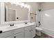 Bathroom with a double vanity, neutral walls and shower-tub combination at 2238 Well Springs Dr, Buford, GA 30519