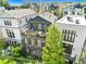 Aerial view of the home featuring garden terraces and upper-level balconies at 558 Bismark Ne Rd, Atlanta, GA 30324