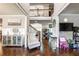 Inviting foyer with hardwood floors, staircase to the second level, and views into the living areas at 2270 Abbey Cove Ct, Marietta, GA 30062