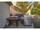 Outdoor grill featuring a built-in grill, smoker, and propane tank at 2270 Abbey Cove Ct, Marietta, GA 30062