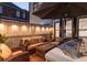 Outdoor patio area with hot tub and sofa at 2270 Abbey Cove Ct, Marietta, GA 30062
