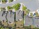 A bird's eye view displays roofs and backyard layouts within the community at 2641 Se Parks Edge Se Dr, Smyrna, GA 30080