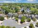 An aerial shot of a quiet, tree-lined neighborhood featuring well-maintained homes and landscaped yards at 2641 Se Parks Edge Se Dr, Smyrna, GA 30080