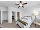 Bright bedroom provides closet and bathroom access and has a neutral color scheme at 2641 Se Parks Edge Se Dr, Smyrna, GA 30080