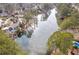 Aerial view of property near lake with mature trees and nice views at 350 Somerset Se Ln, Marietta, GA 30067
