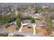 Wide aerial view of property and surrounding neighborhood, with mature trees at 350 Somerset Se Ln, Marietta, GA 30067