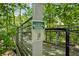 Certified Wildlife Habitat sign on a bridge indicates a commitment to providing essential resources for wildlife at 1294 Fernwood Ne Cir, Brookhaven, GA 30319