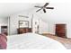 Spacious bedroom features vaulted ceiling, ceiling fan, and two large dressers at 2029 Tuxedo Ne Ave, Atlanta, GA 30307