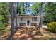 Charming single-story home featuring a brick foundation and neutral siding, complemented by mature trees and a well-maintained front yard at 2650 Gwendon Ct, Decatur, GA 30034