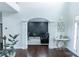 Elegant living room featuring a cozy seating area and a stylish accent wall at 3945 Starwood Dr, Cumming, GA 30028