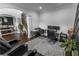 Home office with hardwood floors, modern desk setup, and stylish decor at 3945 Starwood Dr, Cumming, GA 30028