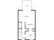 Layout of the first floor showing living room, kitchen, dining area, half bath, foyer, and a patio at 5672 Kingsport Dr # 4, Atlanta, GA 30342