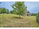 Spacious backyard featuring lush green grass and mature trees, creating a serene outdoor space at 631 Mabry Rd, Sandy Springs, GA 30328
