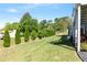 Lush green backyard with manicured lawn and elegant landscaping, offering serenity at 1186 Lincoln Dr, Marietta, GA 30066