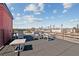 Enjoy the city view from this rooftop deck, perfect for entertaining and relaxation at 170 Boulevard Se # H405, Atlanta, GA 30312