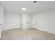 The basement offers plenty of open space with new carpet, perfect for a recreation room or storage at 4581 Hickory Run Nw Ct, Acworth, GA 30102