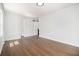 Simple bedroom features hardwood floors, a window and closet at 3423 Rugby Cir, Atlanta, GA 30337