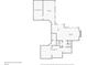 Spacious basement floor plan with bar, game room, media room, and unfinished storage areas at 7625 Yacht Club Dr, Cumming, GA 30041