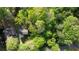 Aerial view of a home nestled among green, mature trees at 2520 Overlook Ne Way, Atlanta, GA 30345